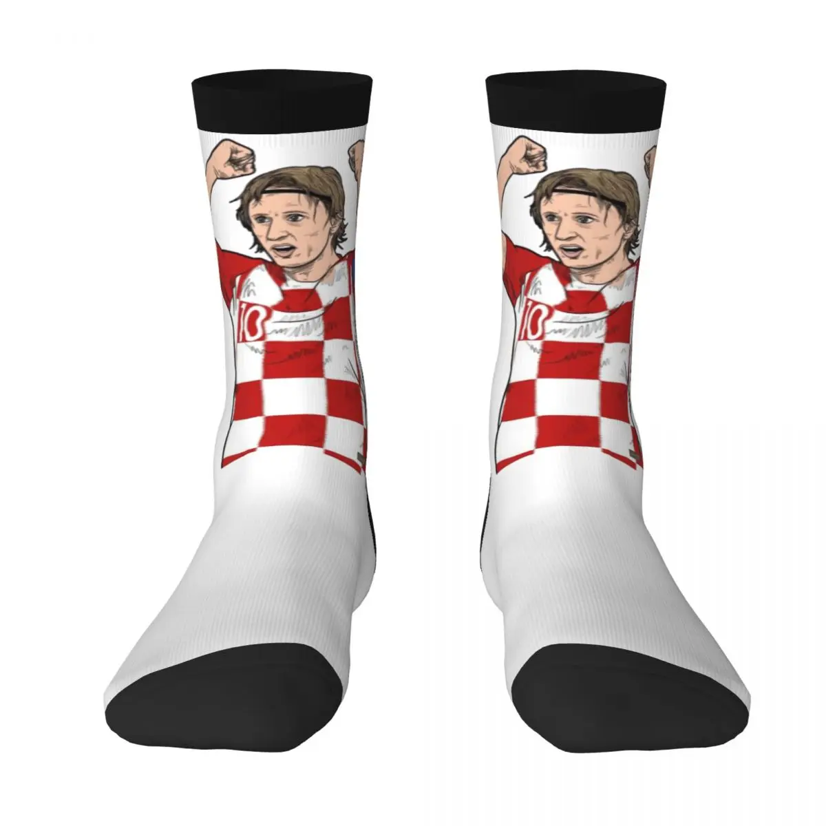 

Football Player Stocking Croatia Lukass And Modricss 10 The Best Buy Funny Graphic Cool Infantry pack Elastic Socks