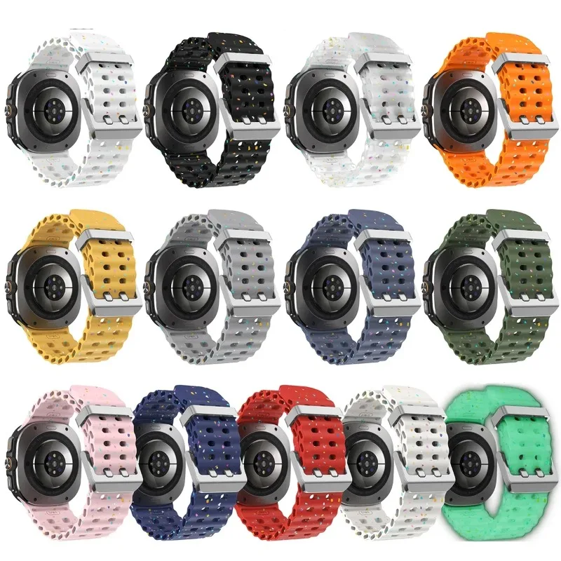 Luminous Silicone Strap Bracelet for Smartwatches - Universal Fit for Men and Women