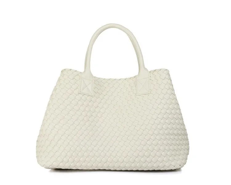 Candy color woven tote bag 2022 new fashion one shoulder women's bag large capacity handbag luxury large bag shopping bag