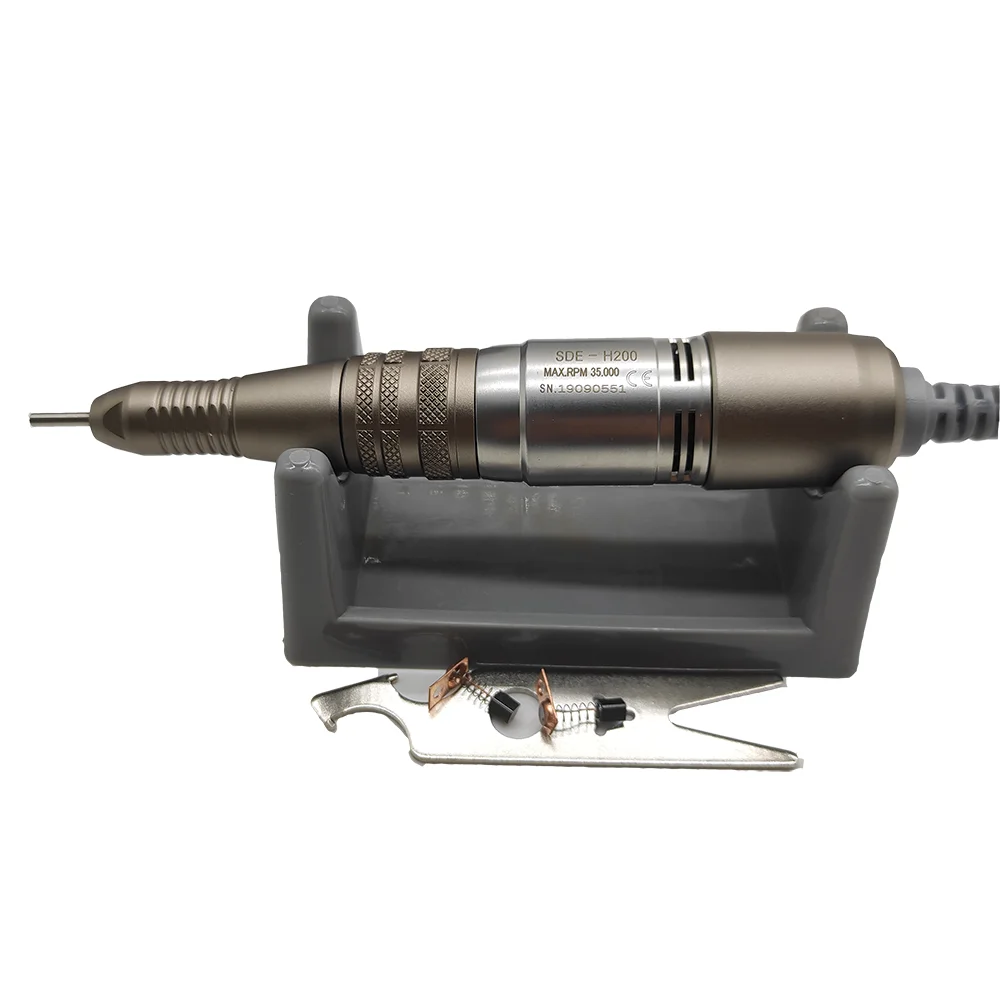 65W Manicure Machine Strong 204 Control Box 35000RPM SDE-H200 Electric Nail Drill Handle Professional Nail Art Equipment 6