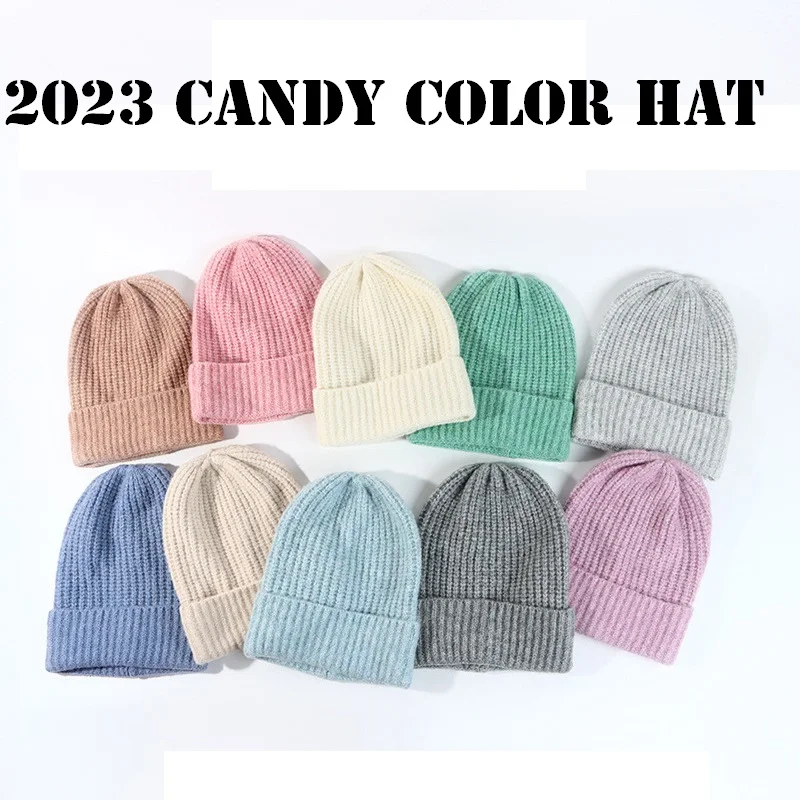 

Winter Unisex Wool Hat Loose Big Head Circumference Knitted Hats Women's Korean Warm Oversized Skullies Beanies Christmas Gift