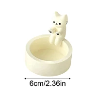 Kitten Candle Holder Cute Cat Candlestick Creative Aromatherapy Candle Holder Durable High Tempe Cartoon Candlestick Decoration 5