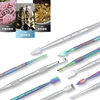 WEPUFF Stainless Steel Oil Wax Spoon Cigarette Accessories Double Sided Stainless Steel Cuticle Pusher Cuticle Dead Skin Trimmer 6