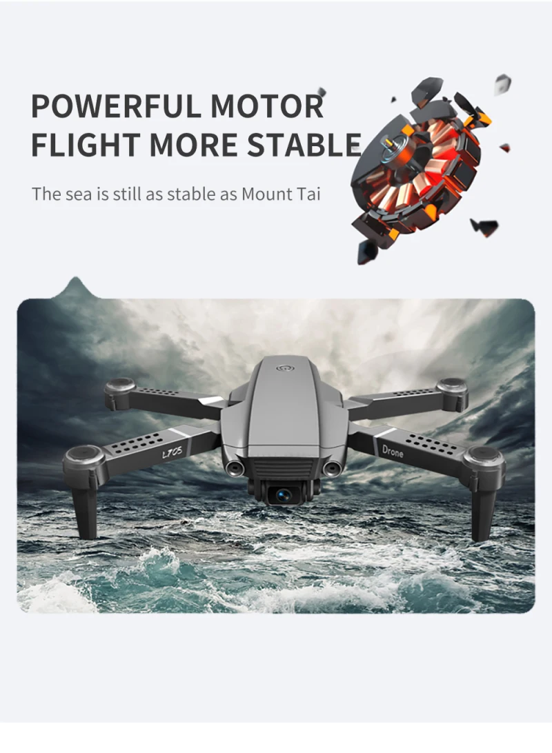 Four-axis Folding Drone 4k WIFI Live Video FPV 4K Drones HD Dual Camera Wide Angle Profesional Camera Quadrocopter Drone Toys