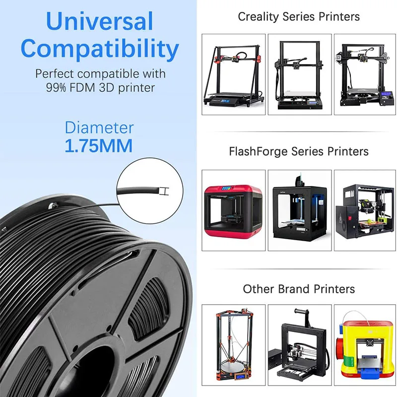Materiais de Filamento de Impressora para Impressora 3d Madeira Arco-íris Mármore Pla Meta Petg Seda Pla Plus 5kg 175 mm Jayo3d - Imagem 2