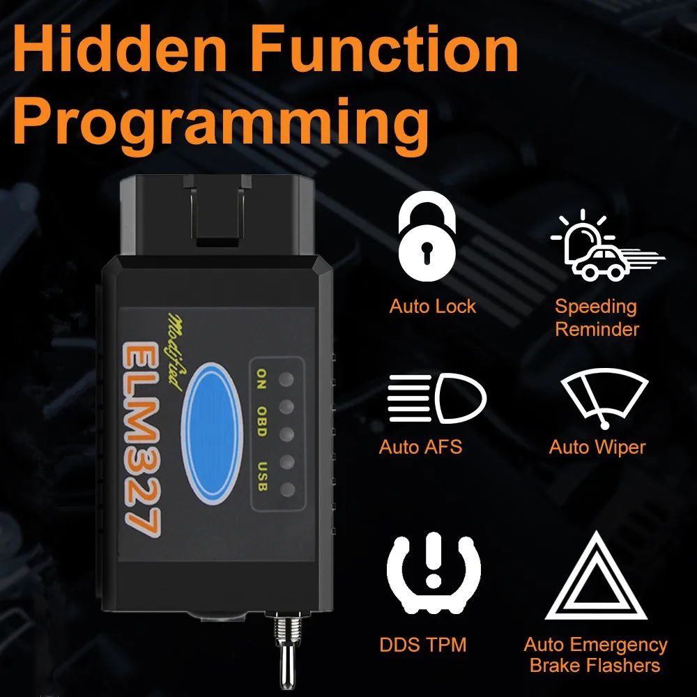 ELM327 V1.5 Switch MS/HS-CAN PIC18F25K80 FORScan For Ford/Mazda Code Reader Bluetooth/WIFI Hidden Function Programming Elmconfig 4