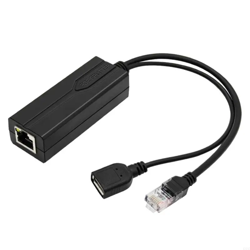 POE 분배기 48V 5V 2A USB 유형 A 여성용 이더넷 802.3AF /AT IP 카메라 태블릿 전자 장비 전원 액세서리