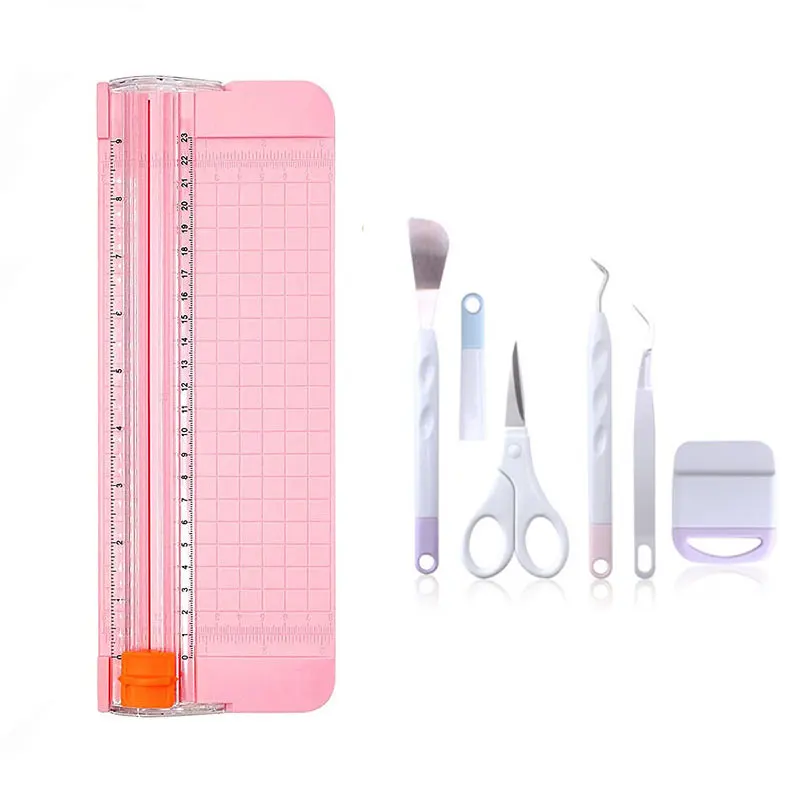 Basic Tool Set for Cricut, 5Pcs Precision Tool Kit for Crafting and DIYs, Perfect for Vinyl, Paper & Iron-on Projects