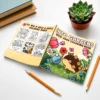 Into Gardens Bold & Easy Coloring Book Featuring Plants, Flowers, and Cute Animals for Adults and Teens Graffiti Painting Book 2