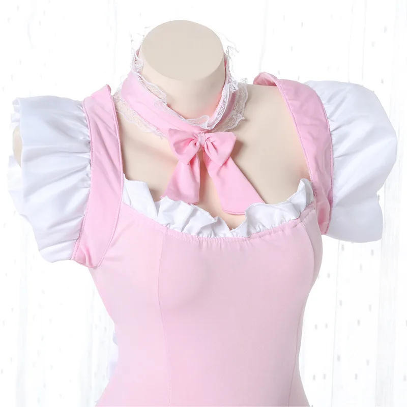 New Europe United States pink cute sexy lingeries maid cosplay women girls princess maid uniform temptation