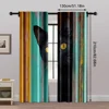 2pc,  Drapes black cat Versatile 100% Polyester,Without Electricity Versatile Applies to Living Room, Outdoor Decor 5