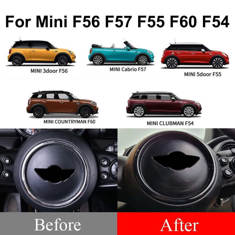 Car Steering Wheel Panel Trim Ring Cover Modification Sticker For Bmw Mini  Cooper S F54 F55 F56 F57 F60 Clubman Car Accessories - Automotive Interior  Stickers - AliExpress