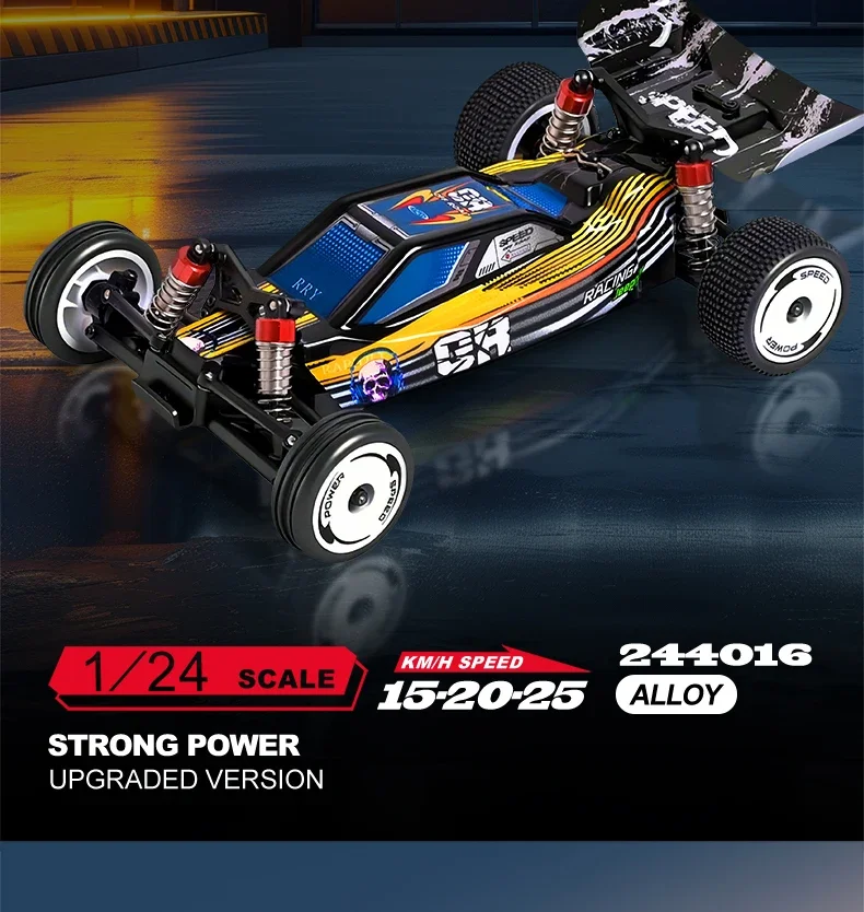 WLtoys 244016 1/24 Scale High Speed 2WD Remote Control Car Drift