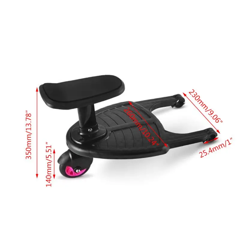 Glider Board cochecito Pedal auxiliar placa pie sentado para mar