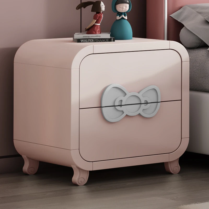 /Children's bedside table Princess storage cabinet