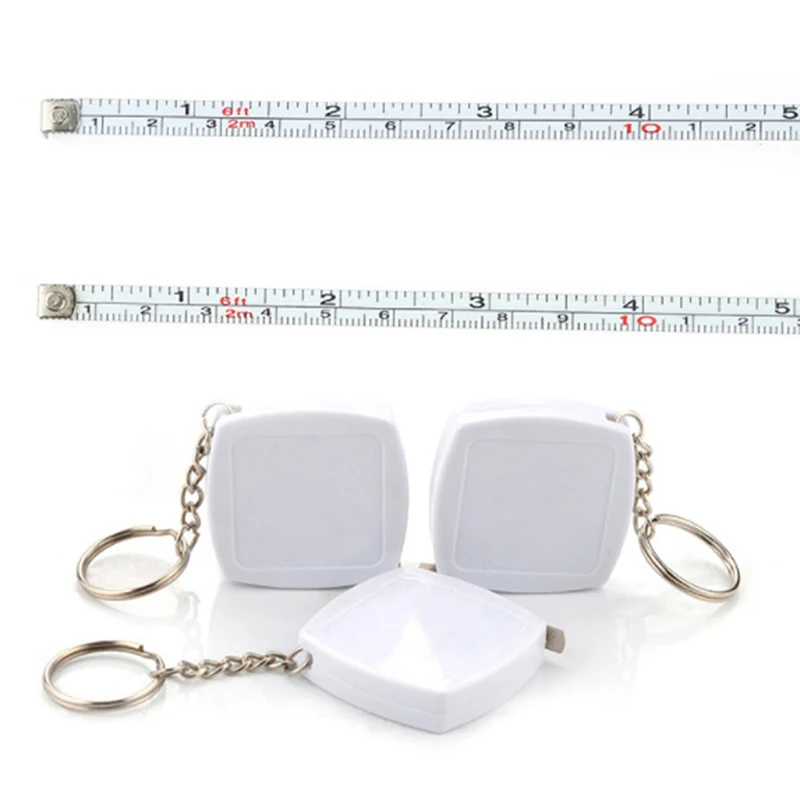 

2M Ruler Metal Tape Measure Keychain Portable Pull Ruler Retractable Ruler