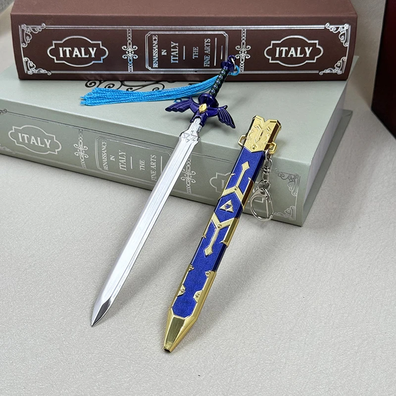 

21cm Master Sword Link Breath of the Wild Tears of the Kingdom LoZ Game Peripherals Metal Weapon Model Home Ornament Crafts Toys