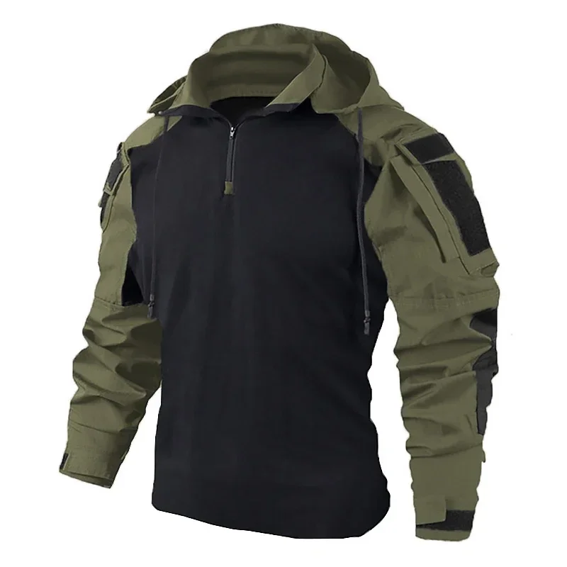 US Army CP Camouflage Multicam Military Combat T-Shirt Men Tactical Shirt Airsoft Paintball Camping Hunting Clothing 2