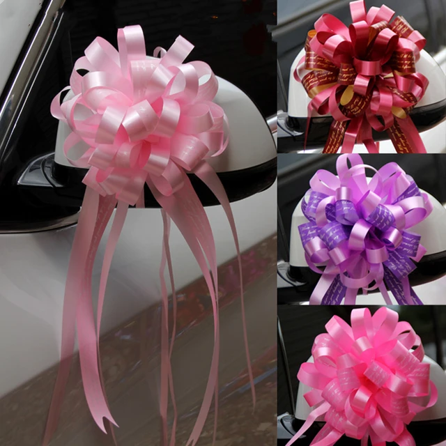 Wedding Car Decoration Artificial Flowers  Car Decoration Wedding Ribbon -  10pcs Diy - Aliexpress