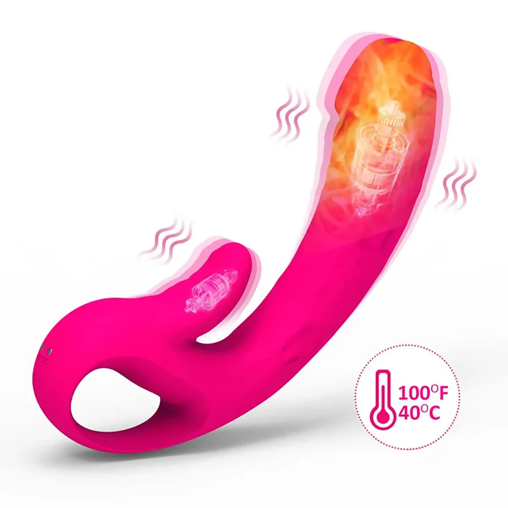 

G-spot Vibrator For Women Clitoris Tongue Licking Vibrating Stimulator Silicone Heating Dildo Female Masturbation Adult Sex Toys