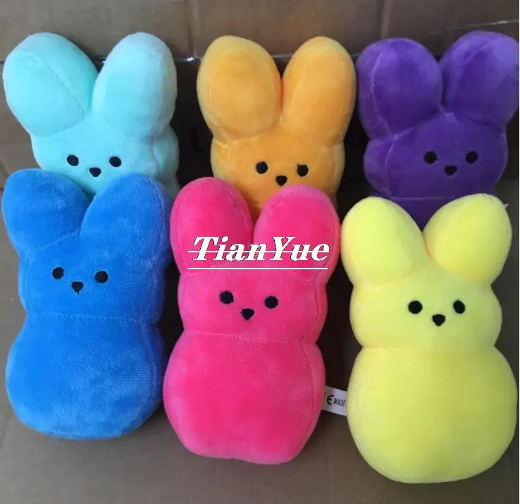 

Rabbit doll Baby plush toy Kawaii Cute Plush Easter bunny peeps Toys for Children birthday Present 15cm