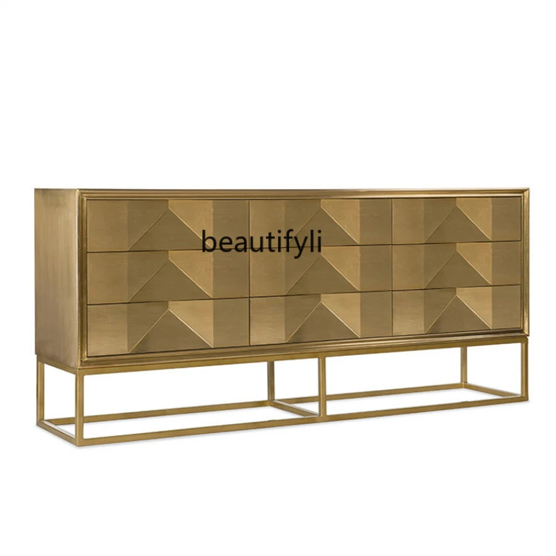 

LBX American Sideboard High-End Storage Entrance Cabinet Curio Cabinet Post-Modern Light Luxury