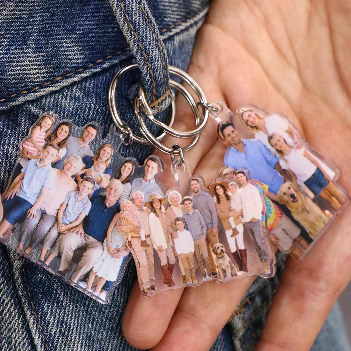 Personalized Minimalist Memory Keychain