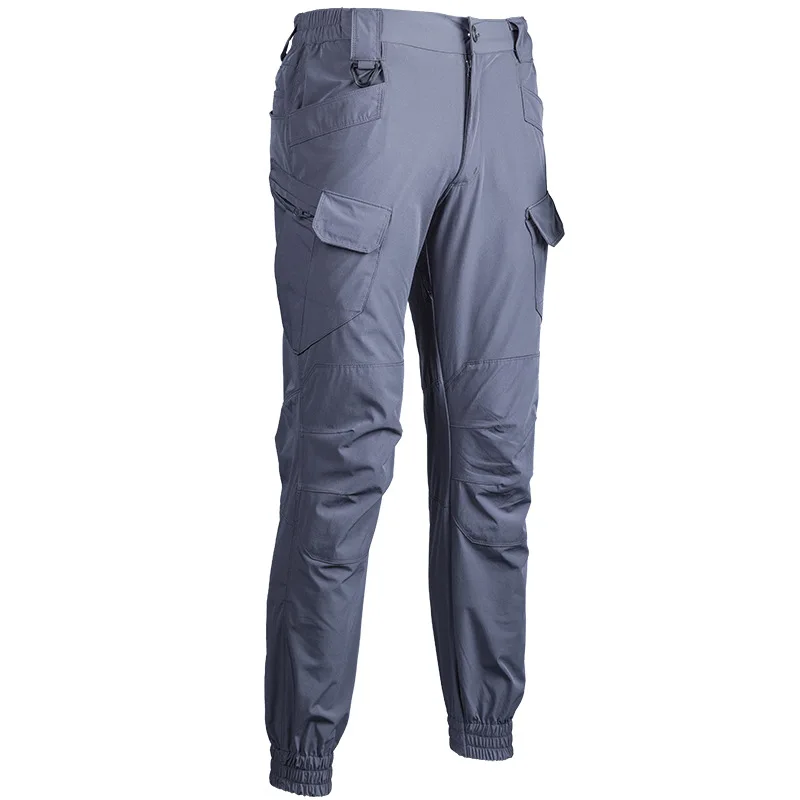 

Summer Outdoor Mountaineering Pants Casual Pants Quick Drying Pants Men's Thin Loose Leggings Sports Pants with Elastic Closure