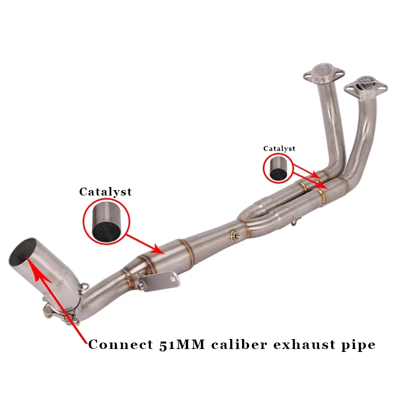 For BMW C600 Sport C650GT 2012 2013 2014 2015 Motorcycle Exhaust Muffler Modified Escape Full System Link Pipe With Catalyst - Image 2