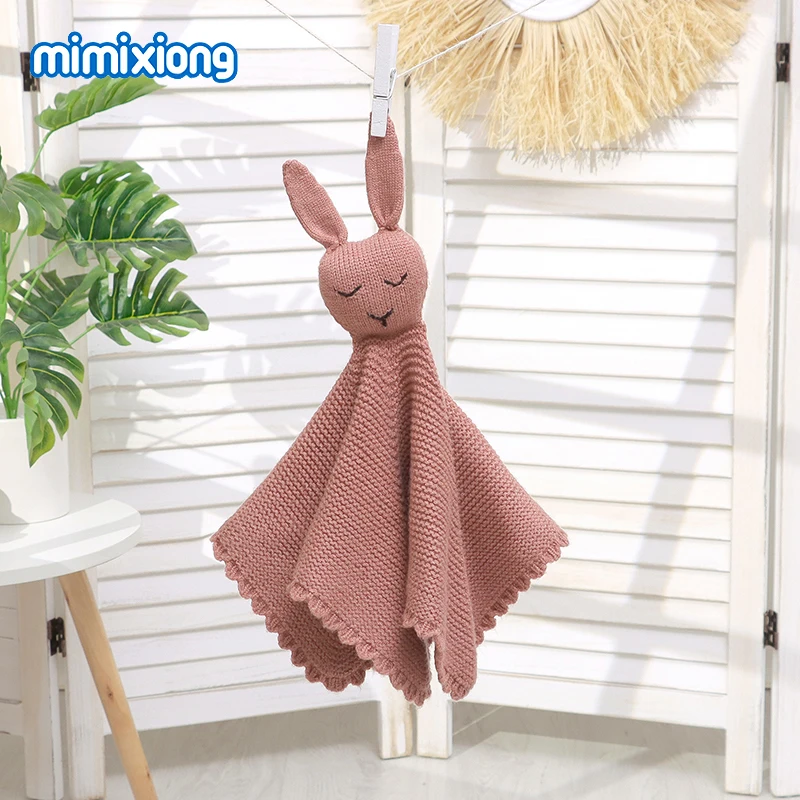 Comforter Baby Security Blankets Knit Newborn Boys Girls Cartoon Sleep Soothe Appease Towel Bibs Soft Toddler Unisex Accessories 2