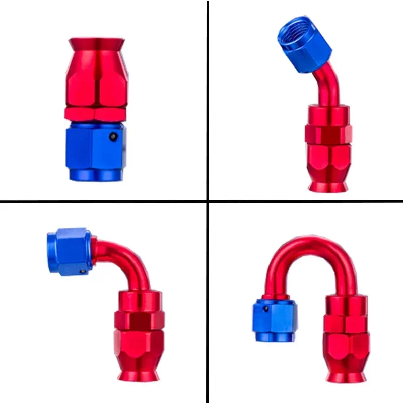 12Pcs Universal AN Hose Fittings Kit (AN3-AN10, Straight/45°/90°) 4