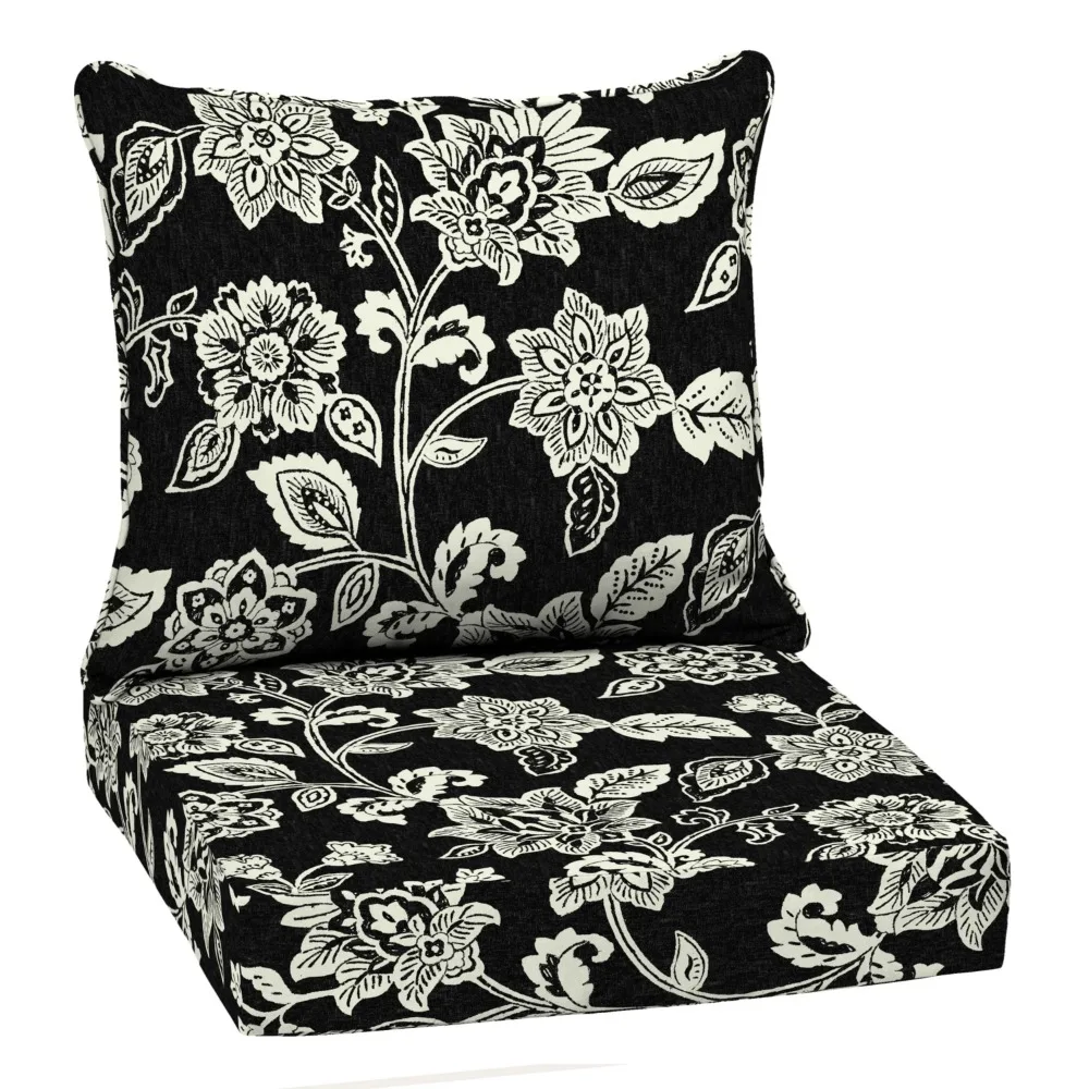 

Outdoor Deep Seating Cushion Set, Water Repellent, Fade Resistant, Deep Seat Bottom and Back Cushion for Chair, Sofa, and Couch
