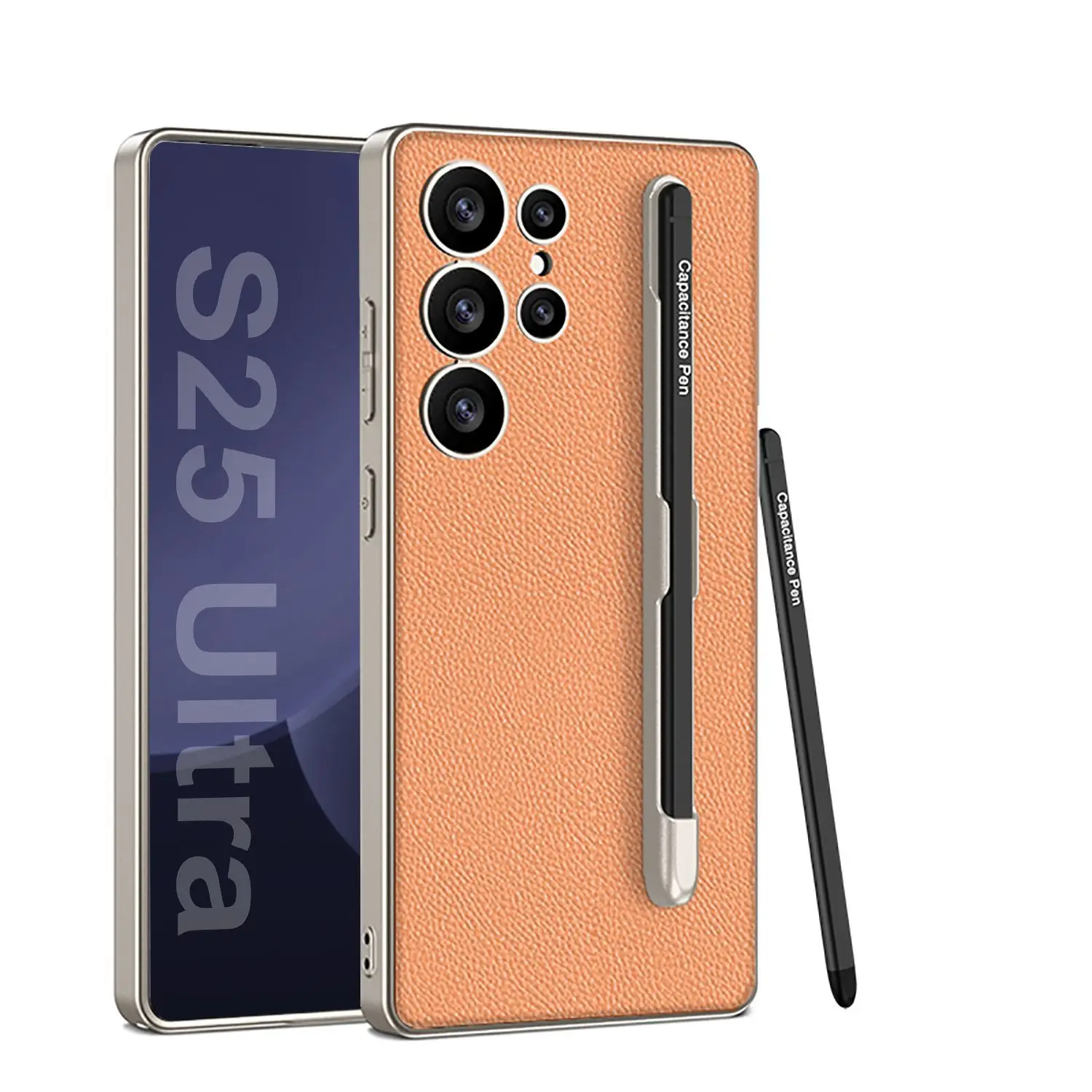 Luxury Carbon Fiber Anti-Knock Case with Pen Holder