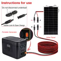 Connecteur solaire 1/2/3M vers adaptateur XT60I-F, câble 12awg, câble de Charge du panneau solaire pour générateur solaire, statio d'énergie Portable 5