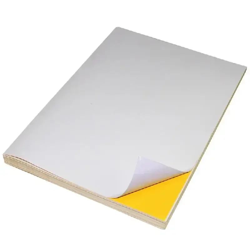 50pcs A4 transparent self-adhesive vinyl film labels pet stickers printed with laser printer waterproof stickers