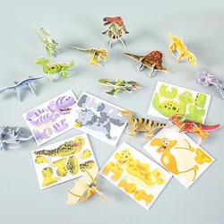 Set of 20 Colorful 3D Cartoon Animal Foam Puzzle Toys for Kids - Educational and Fun Gift for Birthdays, Party Favors, and Classroom Rewards (20pcs Dinosaurs)