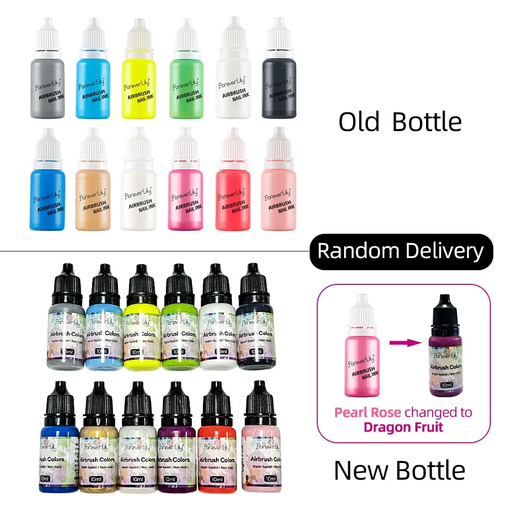 12pcs Nail Polish Paint Airbrush Nail Ink Use For Airbrush Spray Gun Color Painting Stencil Making Hollow Pattern Nail Art Tools 6
