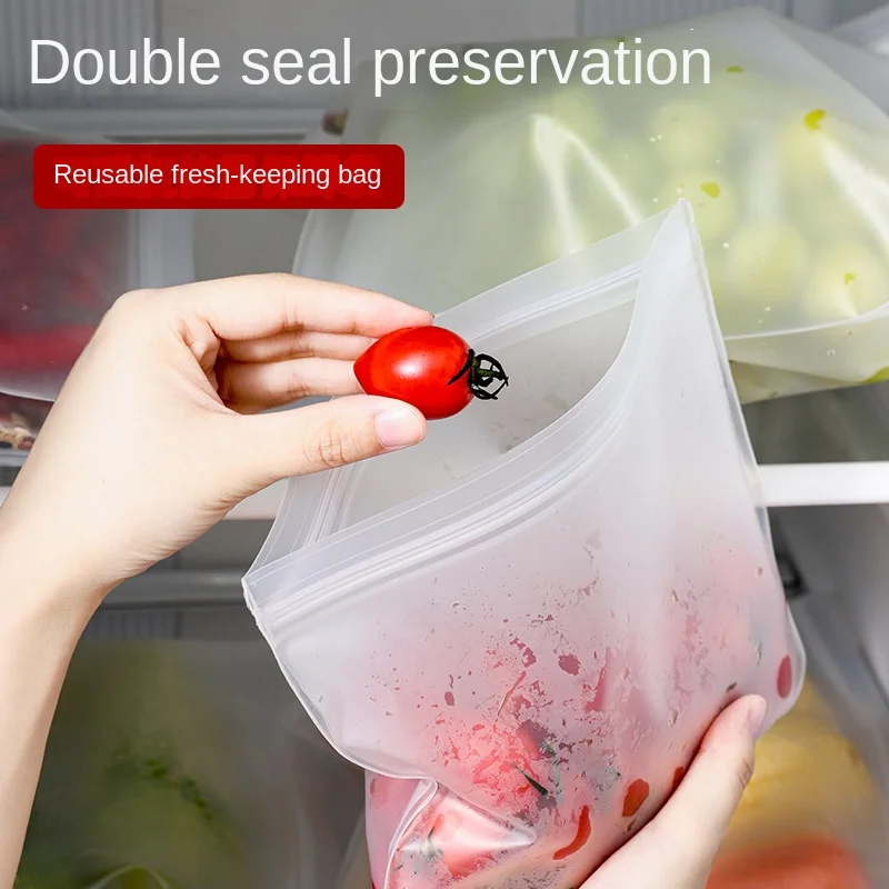 EVA Food Preservation Bag Refrigerator Food Storage Bag Fruit and Vegetable Sealed Reusable Splice #3940 fresh keeping bags food storage bags plastic food storage bags