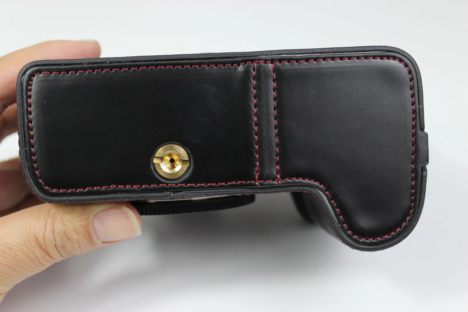 パナソニック LUMIX S5 用レザーハーフカメラケースグリップ - AliExpress