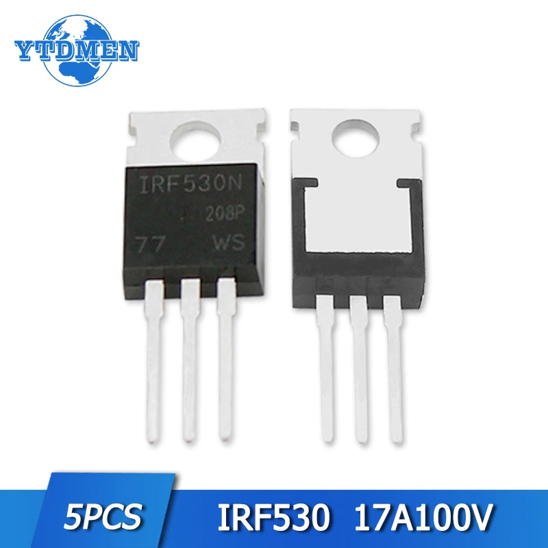 5 шт. транзистор IRF530N 530N IRF530NPBF TO220 MOSFET FETs 100V 17A TO-220 IC полевые транзисторы набор