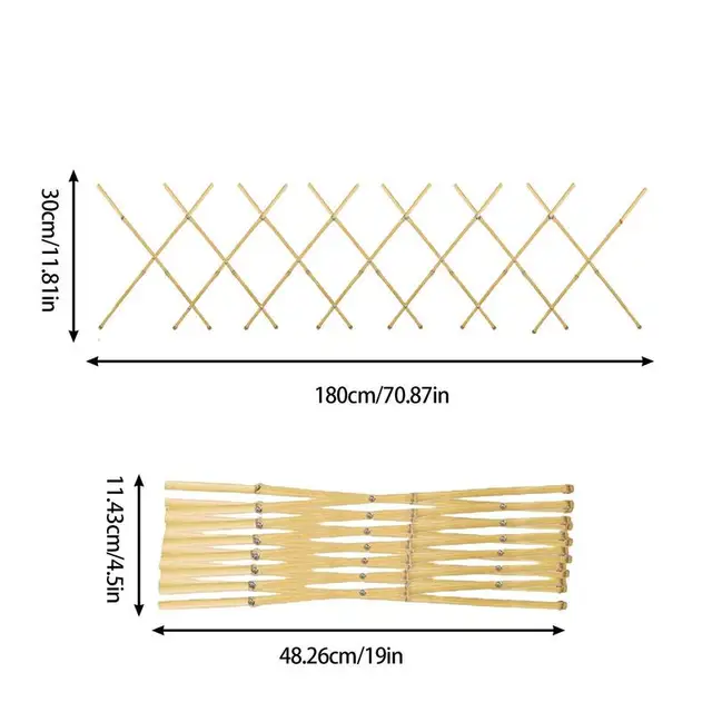 Bambusz Rácsos Virág Cserepes Mini Termesztési Növény Rács Bambuszrácsok Kerítések Kert Kerti Támogatás Ivy Uborka Beltéri Növekedés - Image 6