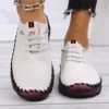 2025Spring and Summer New Soft-soled Roman Breathable Retro Openwork Sewing Sponge Cake Bottom plus Size WOMEN'S Shoes 2