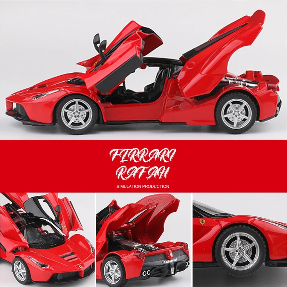 Scale 1:32 Ferrari LaFerrari Supercar Metal Diecast Alloy Toys