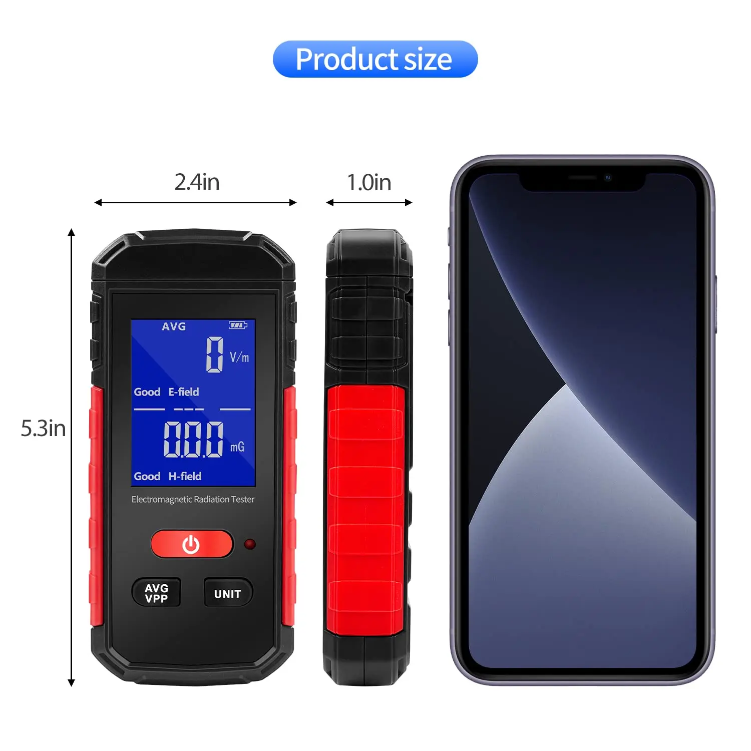 Electromagnetic Radiation Detector Magnetic Field Detector Ghost Hunting Paranormal Equipment Tester Portable Counter 4