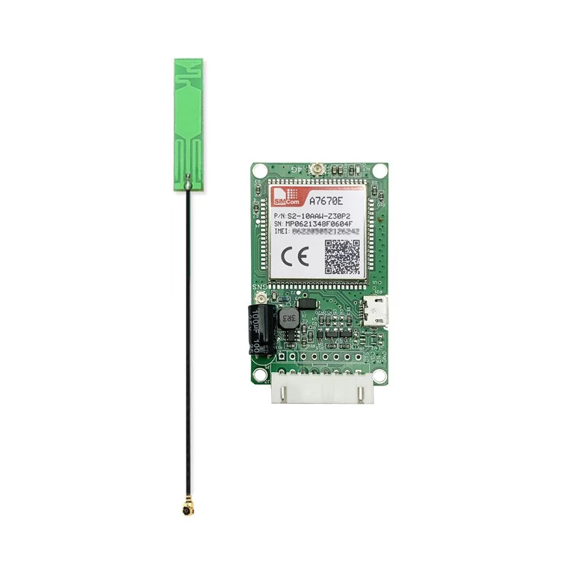 SIMCOM A7670E LTE Cat1 Module Core Board With SIM Card Slot TTL UART 2G LTE-FDD B1/B3/B5/B7/B8/B20 GSM 900/1800MHz плата разработки simcom a7680c lte cat1 модуль совместимый с sim800c sim868 sim868e 2g lpwa module