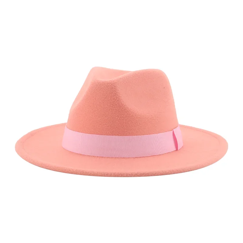 Hats for Women Fedora Women's Hat Men Classic Panama Formal Dress Church Wedding Decorate Women Winter Hat Sombreros De Mujer - 3