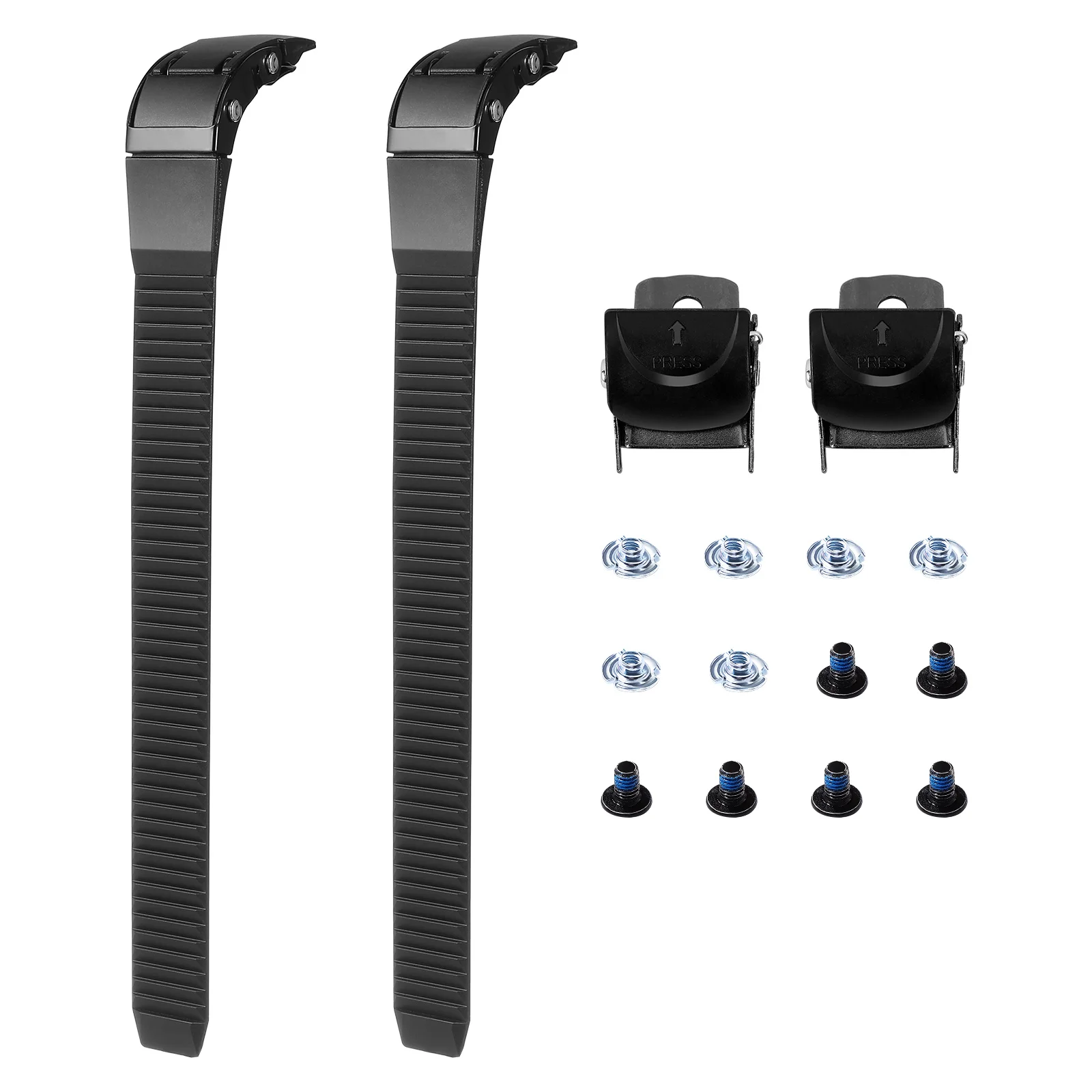 2 Sets Roller Skate Strap Buckles Adjustable Replacement Parts Skating Shoes Accessories Flashing Roller Skateboard Plastic Long