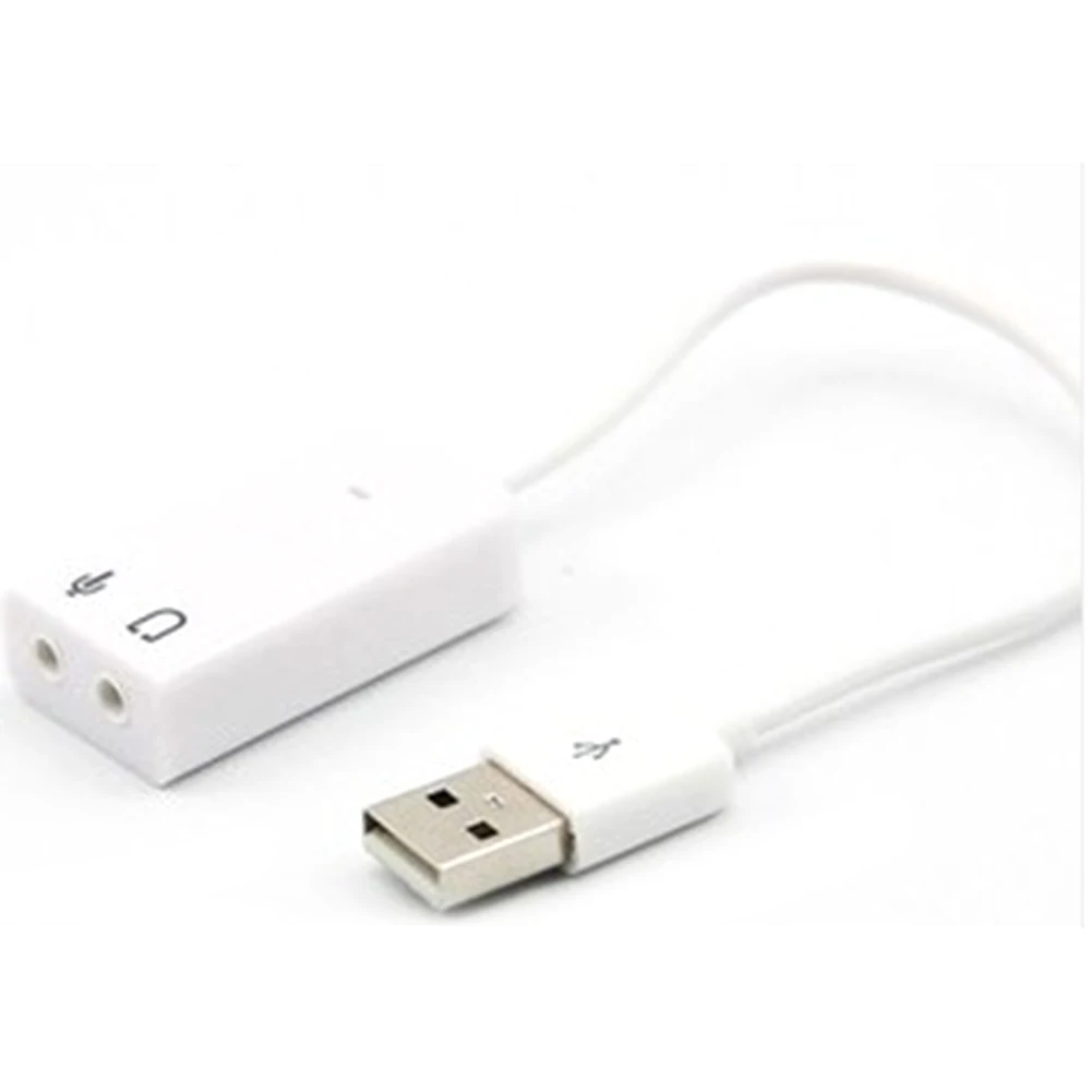 USB sound adapter For Raspberry Pi Sound Output USB 3D 7.1 Channel Sound Card Adapter with Analog Signal Conversion