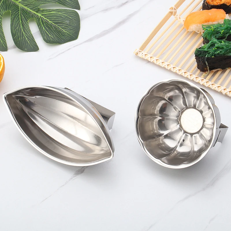 Omurice Mold Japanese-Style 304 Stainless Steel Boat-Shaped Egg-Wrapped Rice Mold DIY Sushi Making Kitchen Gadgets