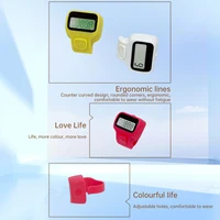 Compteur électronique LED Clicker de doigt numérique anneau portatif clic compteur de tour Clicker d'événement compteurs de doigt comptage de tour de Golf 3
